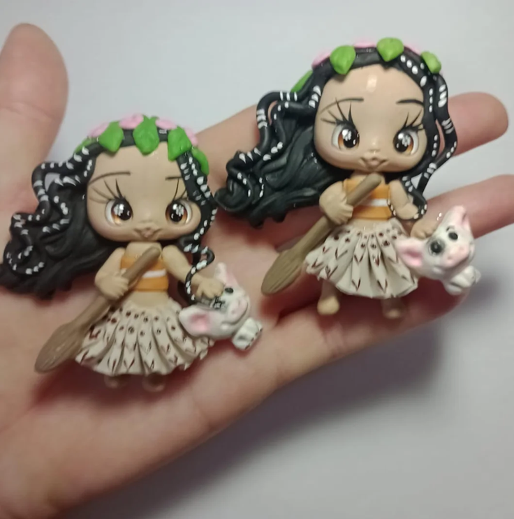 Bonecas Moana em biscuit