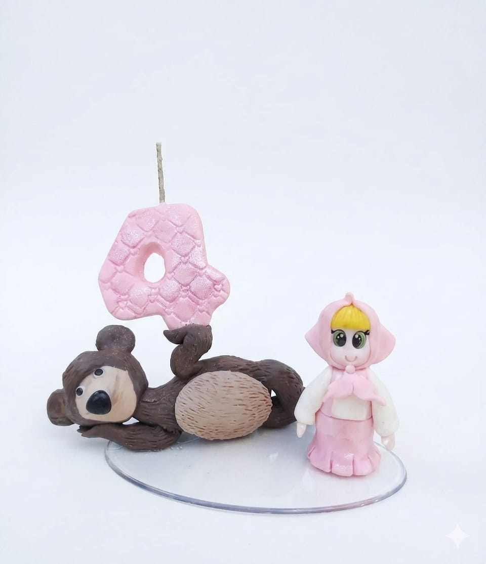 Vela infantil tema ursinho